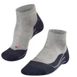 Chaussettes De Course à Pied Falke RU4 Short Women Lightgrey