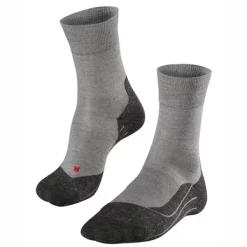 Chaussettes De Course à Pied Falke RU4 Wool Men Light Grey Melange