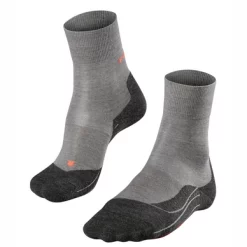 Chaussettes De Course à Pied Falke RU4 Wool Women Light Grey Melange