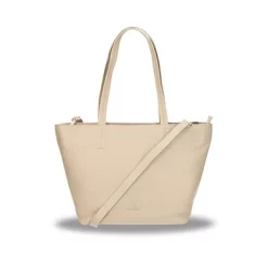 Sac à Main Fred De La Bretoniere Grain Leather Taupe Medium