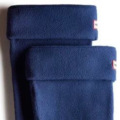 Chaussettes Hunter U Fleece Tall Boot Sock Navy -Ceintures Sales 3 1707844