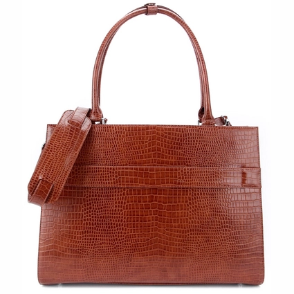 Sac à Main Socha Silver Tip Croco Brown 4 Sac à Main Socha Silver Tip Croco Brown – Image 2