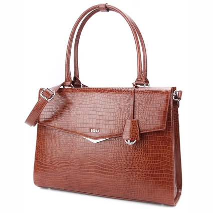 Sac à Main Socha Silver Tip Croco Brown 5 Sac à Main Socha Silver Tip Croco Brown – Image 3