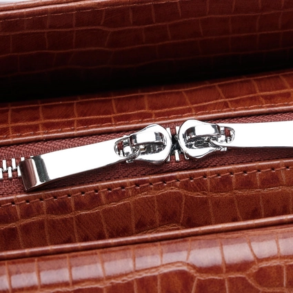 Sac à Main Socha Silver Tip Croco Brown 10 Sac à Main Socha Silver Tip Croco Brown – Image 8