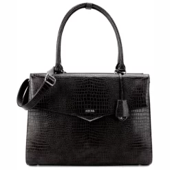 Sac à Main Socha Silver Tip Croco Black