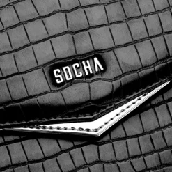 Sac à Main Socha Silver Tip Croco Black -Ceintures Sales 4029276049410 12