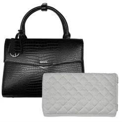 Sac à Main Socha Tiny Tip Croco Black 10 Inch -Ceintures Sales 4029276049427 05
