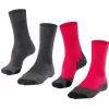 Chaussettes De Randonnée Falke TK2 Bundle Women Grey Pink (Set Van 2) -Ceintures Sales 570739 609ba71864177