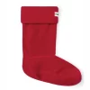 Chaussettes Hunter U Fleece Short Boot Sock Military Red