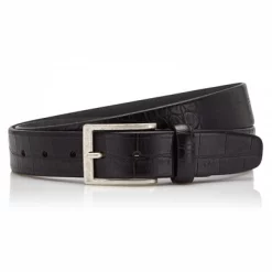 Ceinture Castelijn & Beerens Croco Black